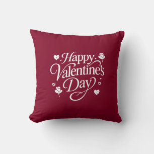 Happy Valentine's day  Throw Pillow