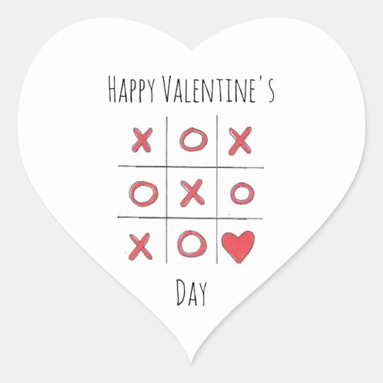 tic tac toe valentine card you won my heart