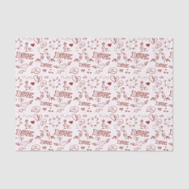 Happy Valentine's Day Tissue Paper (Front)