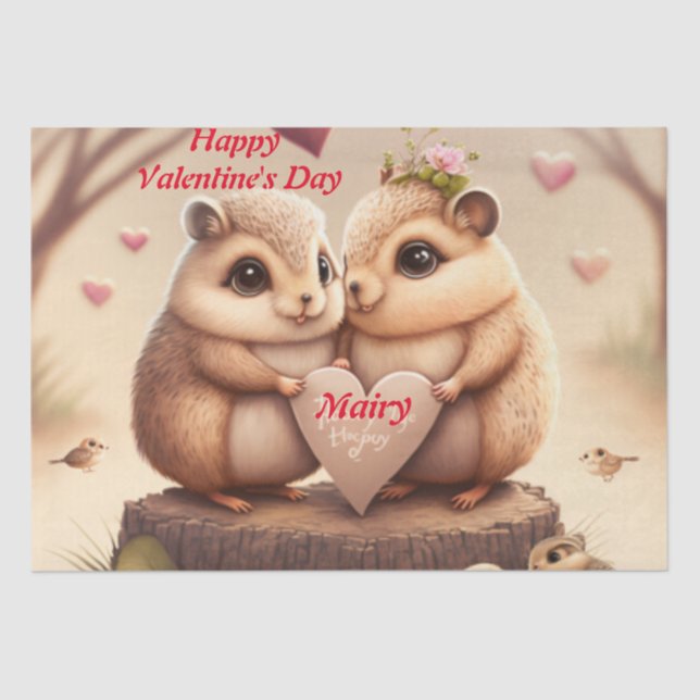 Happy Valentine's Day Tissue Paper (Front)