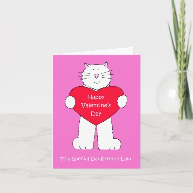 Happy Valentine's Day to Daughter in Law Card (Front)