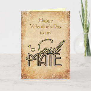 Happy Valentine's Day to my Soulmate Holiday Card