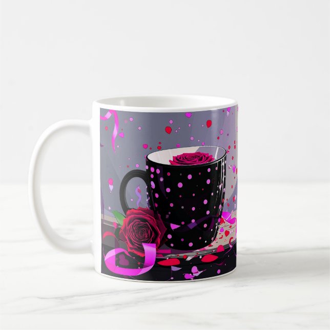 Happy Valentines Day To The Best Mom Ever Coffee Mug (Left)