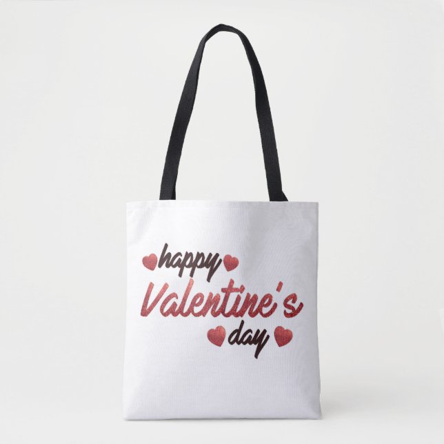 Happy Valentine's Day Tote Bag (Front)