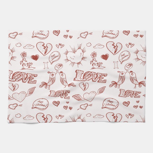 Happy Valentine's Day Towel (Horizontal)