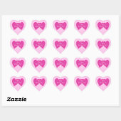 Happy Valentines Day Two Pink Hearts Stickers (Sheet)