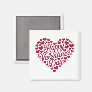 Happy Valentines Day Valentine Love Heart Magnet