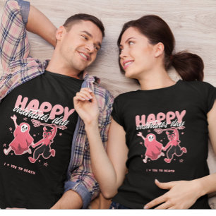 Happy Valentine's Day Valentine's Day Ghost Funny T-Shirt