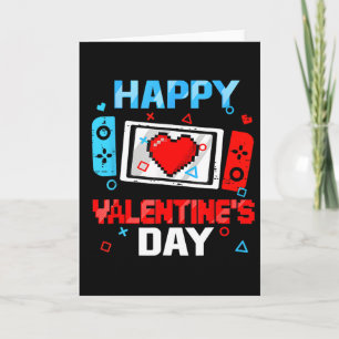 Happy Valentines Day Video Game Controller Heart B Card
