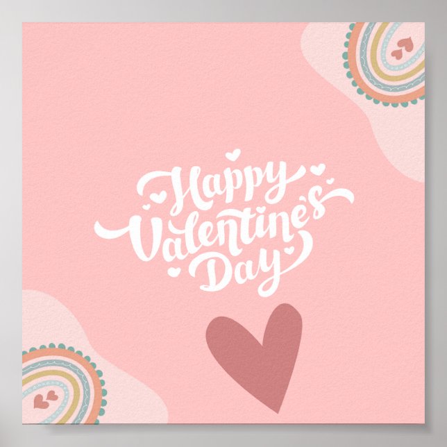 Happy Valentine's Day Wall Art (Front)