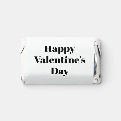 Happy Valentines Day white black cute minimalist Hersheys Miniatures