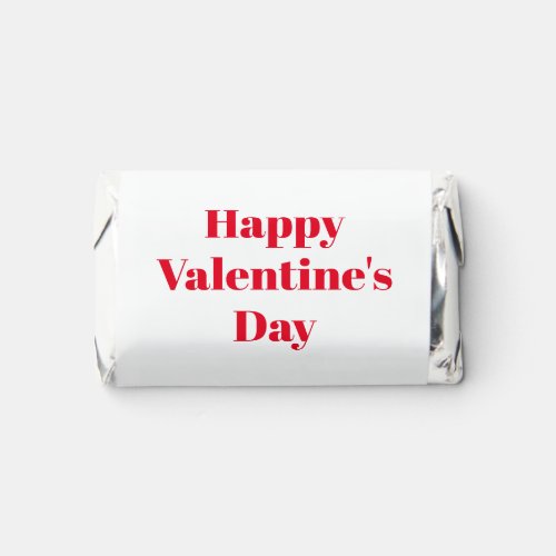 Happy Valentines Day white red cute modern Hersheys Miniatures