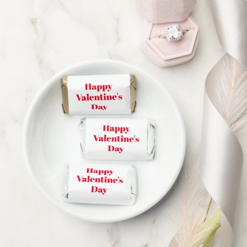 Happy Valentine's Day white red cute modern Hershey's Miniatures