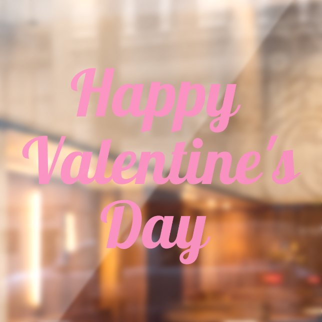 Happy Valentine's Day Window Cling (Sheet 2)
