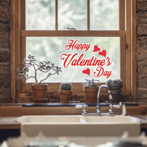 Happy Valentines Day Window Cling