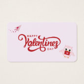 happy valentines day with cute owl (Front)