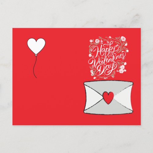 Happy Valentines Day with mail of love Holiday Ca