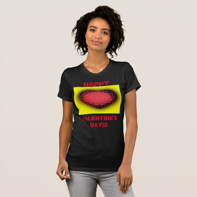 Happy Valentines Day Womens T-Shirt (Front Full)