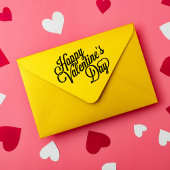Happy Valentine's Day Wood Art Stamp
