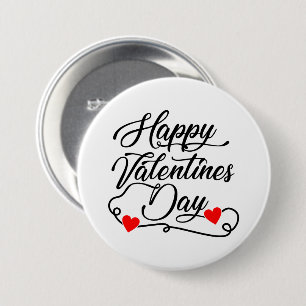 Happy Valentine's Day word art  Button