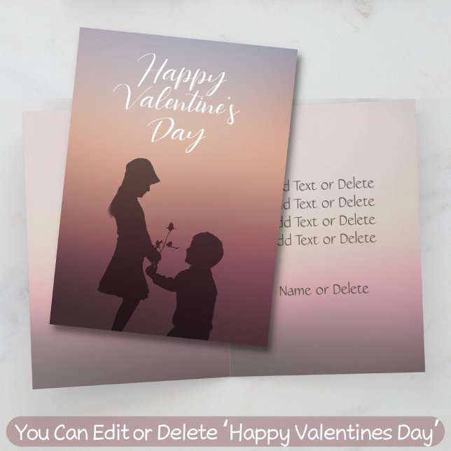 Happy Valentine's Day Would You Be My Valentine Holiday Card (Creator Uploaded)