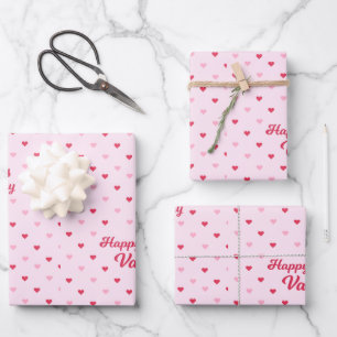 Happy Valentine's Day Wrapping Paper Sheets