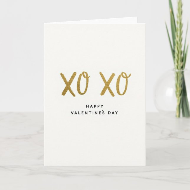 Happy Valentines Day Xo Xo Card (Front)