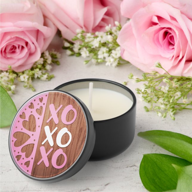 Happy Valentine's Day XO XO XO  Mini Candle Favors (Insitu (Wedding))