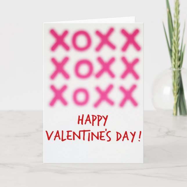 Happy Valentines Day Xoxo Card (Front)