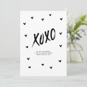 Happy Valentine's Day XoXo Happy anniversary Love Holiday Card