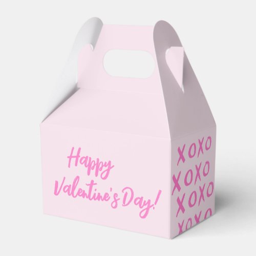 Happy Valentines Day XOXO pink Cute  Favor Boxes