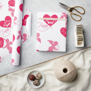 Happy Valentines Day You Are My Angel Wrapping Paper