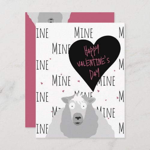 Happy Valentines Day  Your Sheep_ly The Best   Note Card