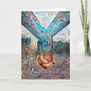 Happy Valentine's Day Your Words Holding Hands Holiday Card