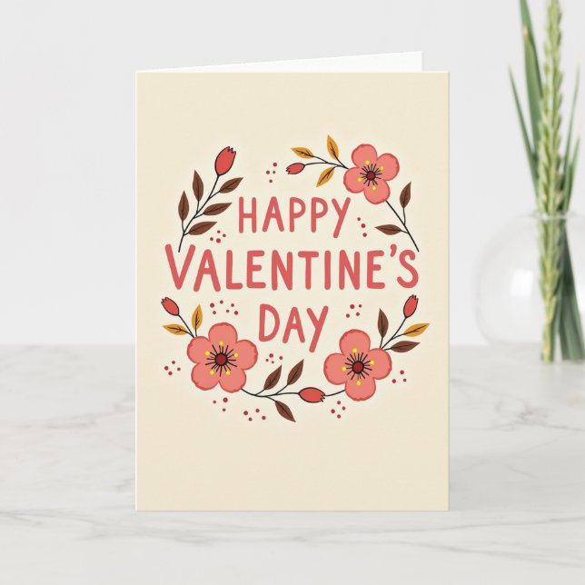 Happy Valentines Dot Card (Front)