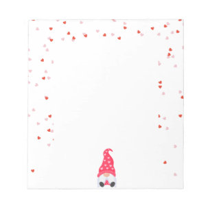 Happy Valentine's Gnome Notepad