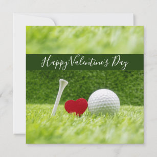 Golf Valentine Cards 