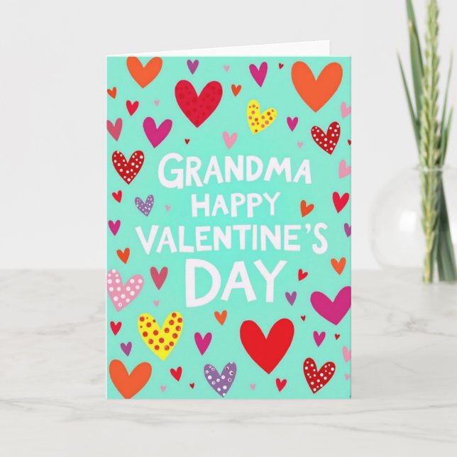 Happy Valentines Grandma Card (Front)