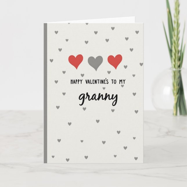 Happy Valentines Granny Card (Front)