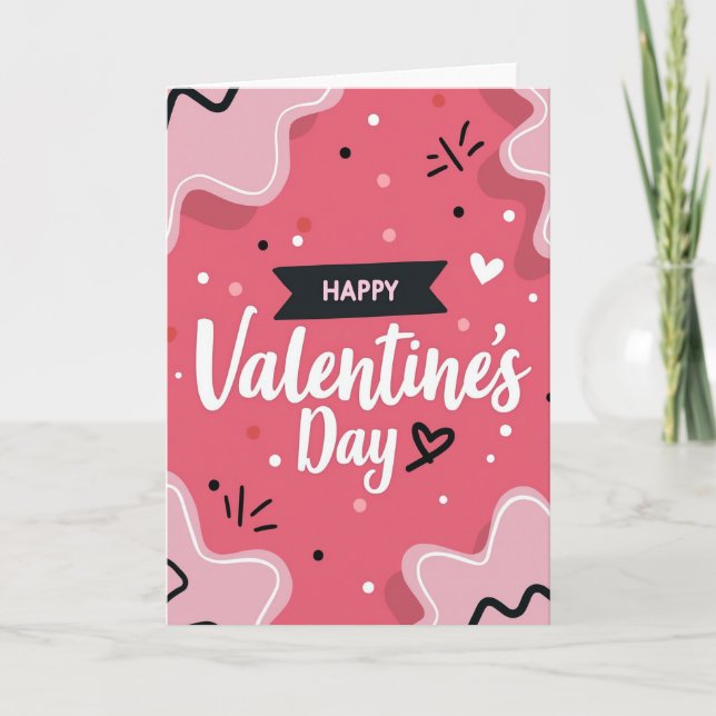 Happy Valentines Greeting Card (Front)