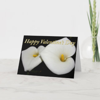 happy valentine's lilies card