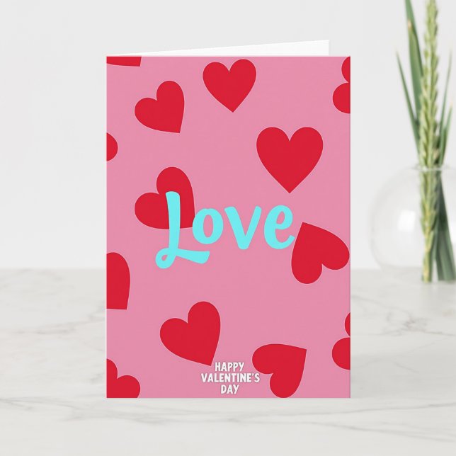 Happy Valentines Love Card (Front)