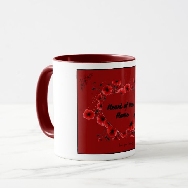 Happy Valentines mom  Mug (Front Left)