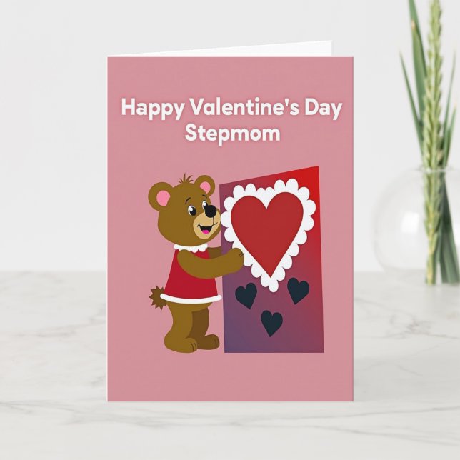 Happy Valentines Stepmom Card (Front)