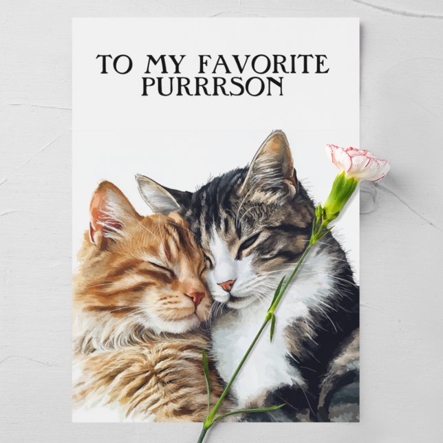 Happy Valentine's To My Favorite Purrrson Card (Creator Uploaded)