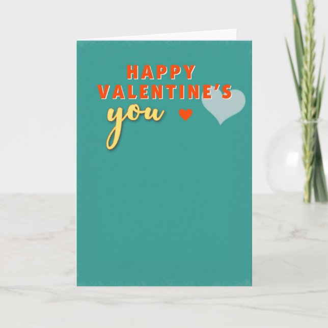 Happy Valentines You Card (Front)