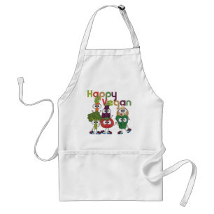 Happy Vegan Adult Apron
