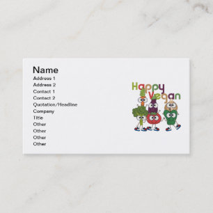 Happy Vegan Business Card