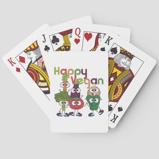 Happy Vegan Poker Cards (Back)