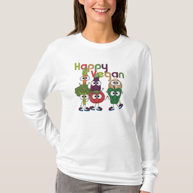 Happy Vegan T-Shirt (Front)